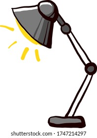 Table lamp , illustration, vector on white background