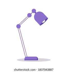 Table lamp isolated on white background vector