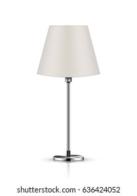 Table lamp isolated on white background