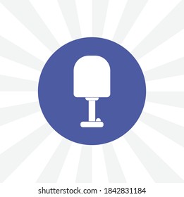 table lamp isolated vector icon on white background