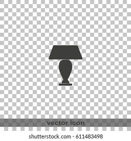 Table lamp light icon.