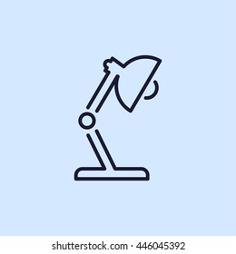 table lamp line icon