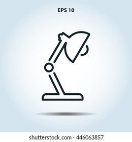table lamp line icon