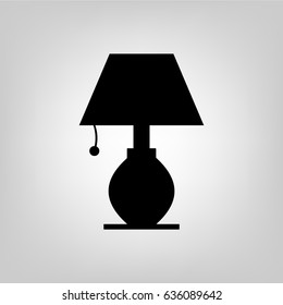 table lamp line icon