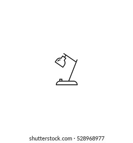 Table lamp line icon. Lighting