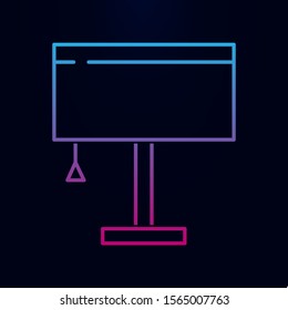 Table lamp nolan icon. Simple thin line, outline vector of household icons for ui and ux, website or mobile application