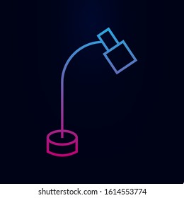 Table lamp nolan icon. Simple thin line, outline vector of web icons for ui and ux, website or mobile application