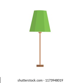 A table lamp on a white background. A vector illustration of a home lamp with a switch. Light in the house.