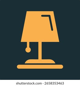 Table Lamp practical important vector Illustration design elegant colorful background.eps