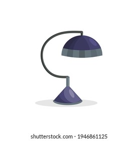 Table lamp in retro style. An interior item. Design element, layout, illustration, print. Vector illustration.