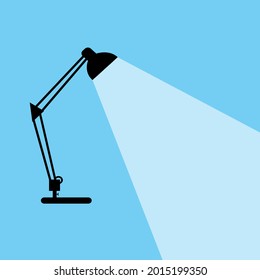 table lamp shining vector illustration
