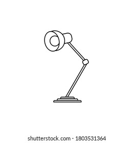 Table lamp sign. Lamp icon