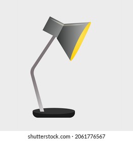 Table Lamp . Simple illustration, clipart vector.
