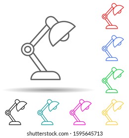 Table lamp Smart lamp multi color style icon. Simple thin line, outline vector of artifical icons for ui and ux, website or mobile application