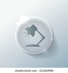 Table lamp. Symbol office or school.