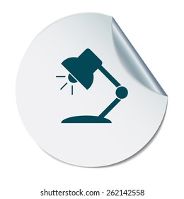Table lamp. Symbol office or school.