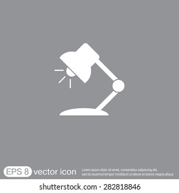 Table lamp. Symbol office or school.