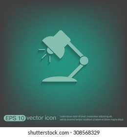 Table lamp. Symbol office or school.