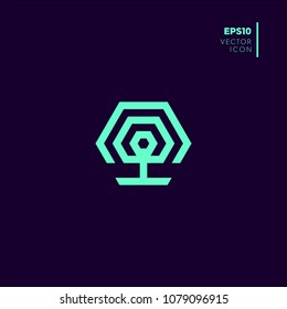 TABLE LAMP VECTOR ICON