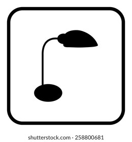 Table lamp vector, icon