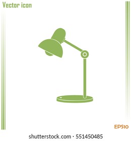 Table lamp. Vector icon.