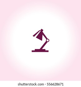 Table Lamp  Vector Icon.