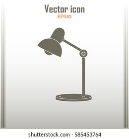 Table lamp. Vector icon.