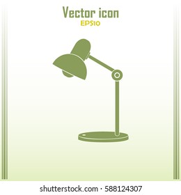 Table lamp. Vector icon.