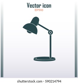 Table lamp. Vector icon.