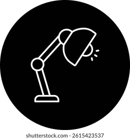 Table Lamp vector icon. Can be used for printing, mobile and web applications.