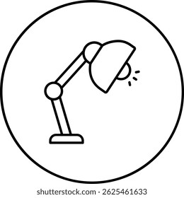 Table Lamp vector icon. Can be used for printing, mobile and web applications.