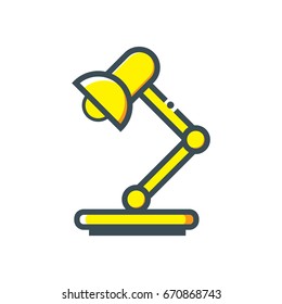 Table Lamp Vector Icon, can be used for web and mobile design