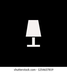 Table lamp vector icon. flat Table lamp design. Table lamp illustration for graphic 