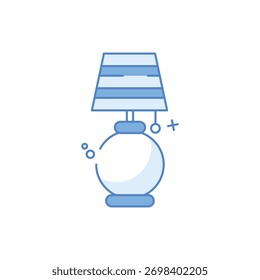 Table Lamp vector icon stock illustration
