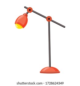 Table lamp vector icon.Cartoon vector icon isolated on white background table lamp.