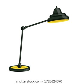 Table lamp vector icon.Cartoon vector icon isolated on white background table lamp.