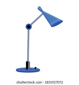 Tabellenlampe, Vektorsymbol.Cartoon, Vektorsymbol einzeln auf weißem Hintergrund, Tischlampe.