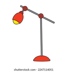 Table lamp vector icon.Color vector icon isolated on white background table lamp.