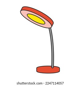 Table lamp vector icon.Color vector icon isolated on white background table lamp.
