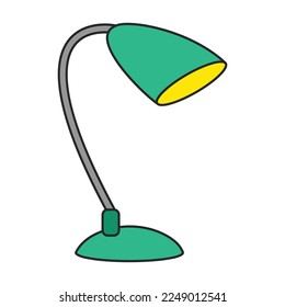 Table lamp vector icon.Color vector icon isolated on white background table lamp.