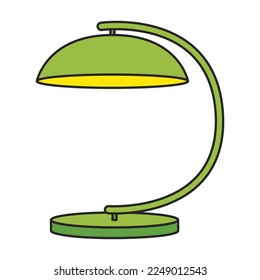 Table lamp vector icon.Color vector icon isolated on white background table lamp.