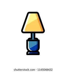 Table Lamp. Vector, Illustration