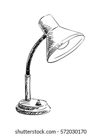 Similar Images, Stock Photos & Vectors of Table lamp, Vector sketch