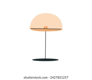 Table Lamp Vivid Flat Illustration. Perfect for different cards, textile, web sites, apps 