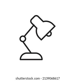 table lamp for website graphic resource, presentation, symbol