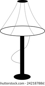 Table lamps, bedside and desktop electric light. Vector realistic set of 3d desk lamps with bulb, shade and round stand for office, bedroom.