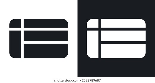 Table layout icons set vectors black and colored style