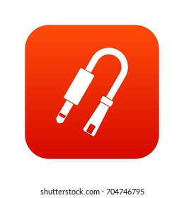 Table LED lamp icon digital red for any design isolated on white vector illustration
