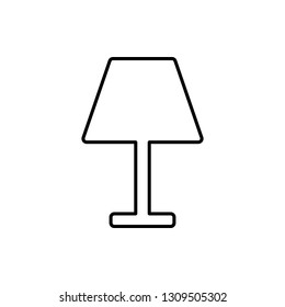 table light glyph icon. Element of Furniture for mobile concept and web apps icon. Thin line icon for website design and development, app development