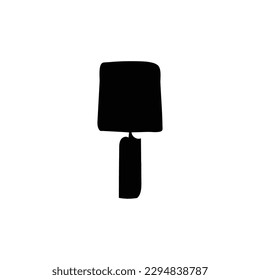 Table light silhouette, lamps Flat style vector illustration. Black light, lamp silhouette set, lamps set.
